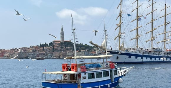 Ausflug mit dem Boot von Vrsar: Sonnenuntergang und Begegnung mit Delfinen