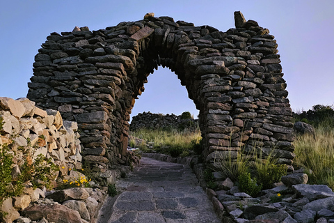 From Puno: Lake Titicaca 2-Day Tour with Homestay From Puno: 2-Day Guided Tour with Fixed Pickup Point