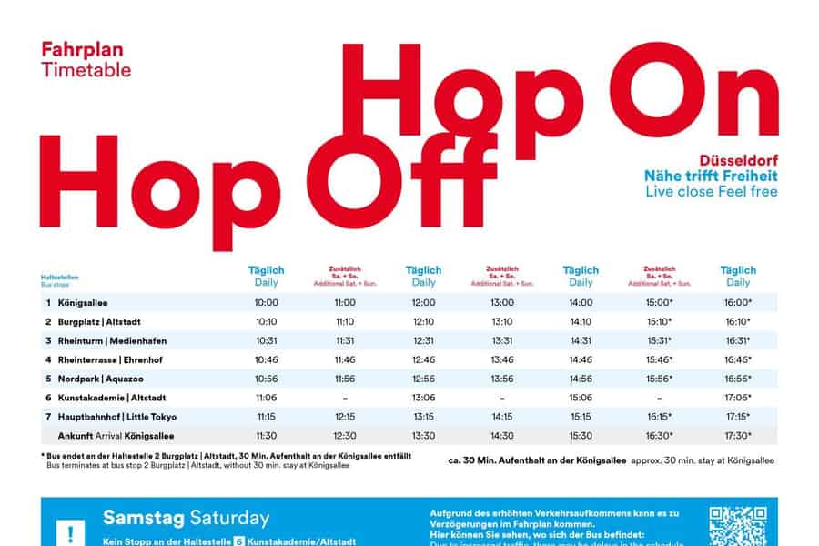 Düsseldorf: 24-Stunden-Hop-On-Hop-Off-Ticket. Foto: GetYourGuide Düsseldorf: 24-Stunden-Hop-On-Hop-Off-Ticket. Foto: GetYourGuide