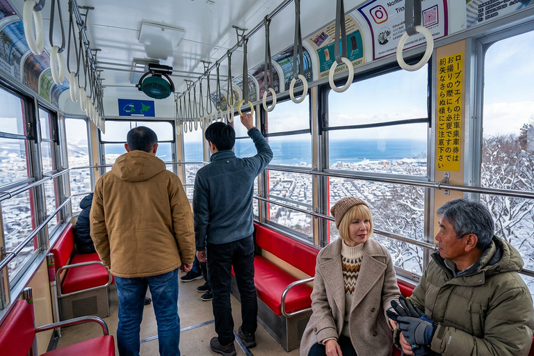 Sapporo: Hill of the Buddha, Otaru Canal&Mt. Tengu Panoramas