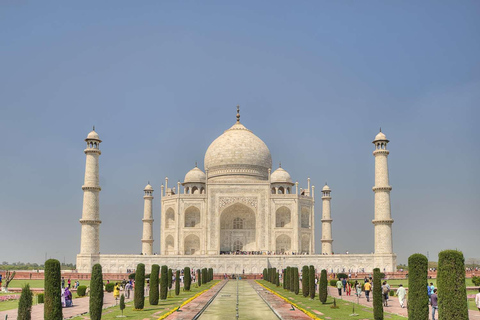 From Delhi: Taj Mahal, Agra Fort, and Baby Taj Day Trip Private Tour with Car, Driver, Guide, Tickets & 5-Star Meal