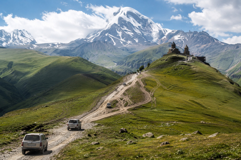 From Tbilisi: Kazbegi & Gudauri Group Guided Day Trip Kazbegi & Gudauri Group Guided Day Trip