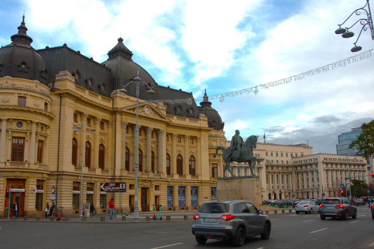 Bucarest en voiture - journée complète d'arrêts et de visites