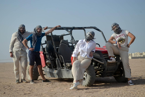 Hurghada: Safari med fyrhjuling och buggy med middag och showUpphämtning från hotell i Hurghada City