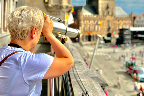 Bruges History Taxi - drive & walk tour (Choose pick up)