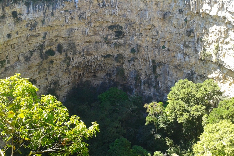 Tuxtla Gutiérrez : Journée complète de rappel dans la grotte des perroquetsRappel de 30 mètres