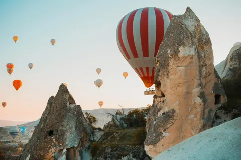 Kappadokien: Heißluftballonfahrt mit Hotel-Transfers