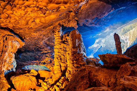 Ha Long Bay Luxury Day Cruise: Caves, Island & Sunset Escape Private Tour Guide & Shared Car Transfer & Shared Cruise