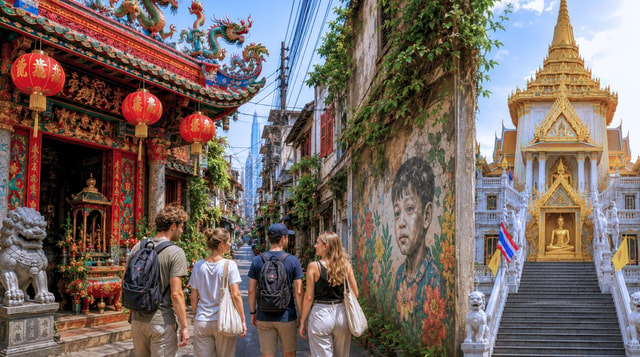 Bangkok Hidden Gems Street Arts & Golden Buddha Walking Tour