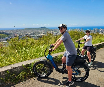 Honolulu: Tantalus Lookout (van de bergen naar de oceaan) e-biketour
