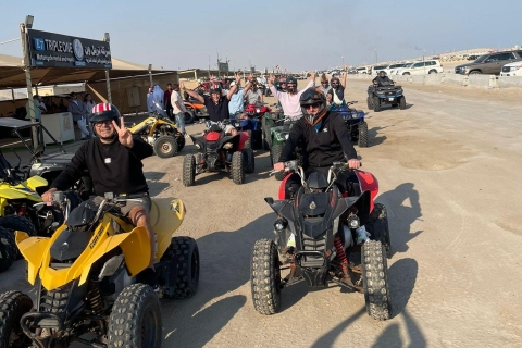Katar-Doha quad, pustynne safari, przejażdżka na wielbłądzie, deska sandboardowaKatar ATV Quad Bike, pustynne safari, przejażdżka na wielbłądzie i deska z piaskiem