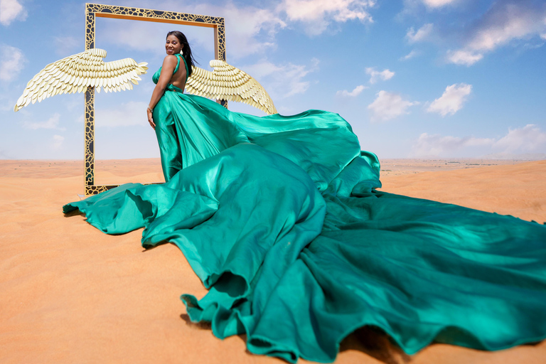 Dubai: Sessão de fotos com vestido voador no deserto