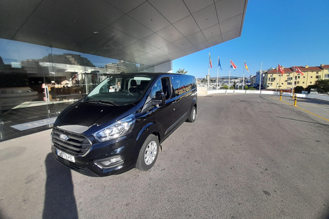 Chauffeur privé de l&#039;Algarve à Malaga en minibus 8 places