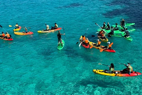 Kajakutflykt Mallorca Grön grotta med snorkling