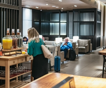 LHR London Heathrow flygplats: Plaza Premium Lounge