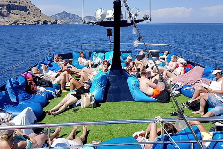 Rhodes: Lindos Cruise with Swimming Stops