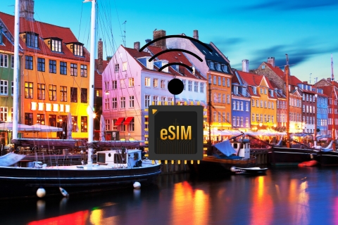 eSIM Denmark : Internet Data Plan high-speed 4G/5G Denmark 10GB 30Days