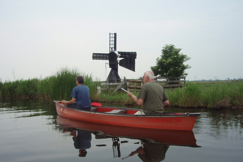 Viagem de canoa guiada de 5 horas em Amsterdã nos pântanos