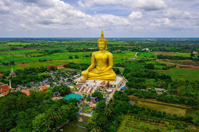 Bangkok: Giant Buddha & Ayutthaya Afterlife Tour Round Trip Transportation & Guide