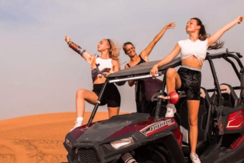 Katar: Sunset Desert Safari z przejażdżką na wielbłądzie i sandboardingiem ...Prywatna wycieczka