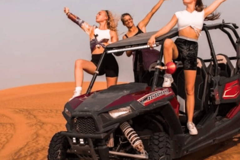 Qatar: Sunset Desert Safari with Camel Ride &amp; Sandboarding..Sharing Tour