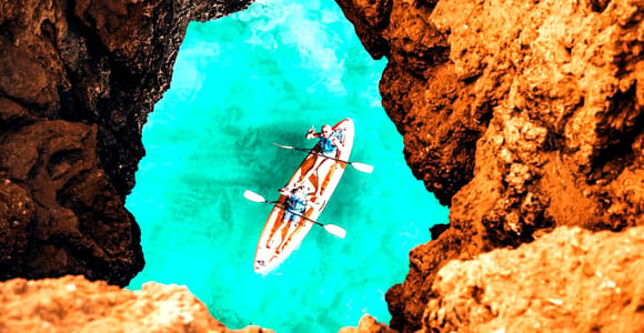 Albufeira: Sea Caves & Hidden Beaches Guided Kayak Tour
