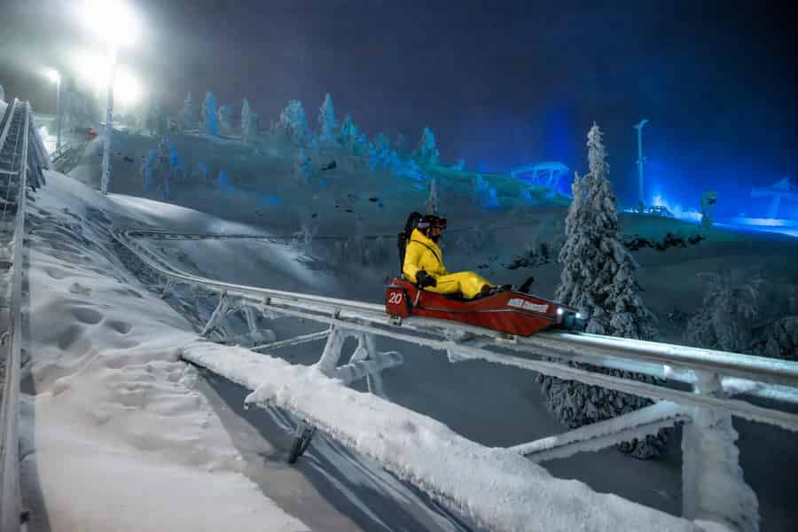 Rovaniemi: 4-in-1 Ruka Coaster, Korouoma & Arktische Stromschnellen. Foto: GetYourGuide Rovaniemi: 4-in-1 Ruka Coaster, Korouoma & Arktische Stromschnellen. Foto: GetYourGuide