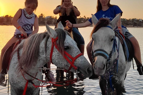 Djerba: Crossing the Lagoon on Horseback at Sunset Djerba: Horseback ride across the lagoon at sunset