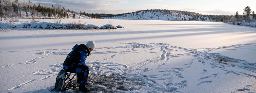 Pêche arctique et cuisine en plein air