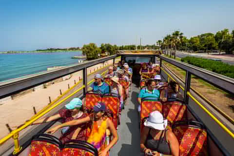 Athens: Red Hop-On Hop-Off Bus with Piraeus and Beach Rivera