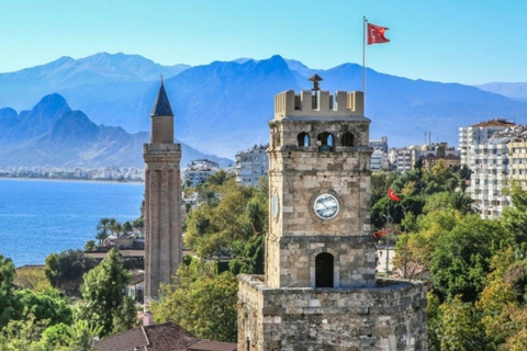 Antalya: Old City Tour w/Boat Trip, Cable Car & Waterfalls City Tour with Lunch and Düden Waterfall