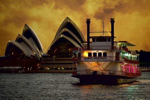 Puerto de Sidney: Crucero cabaret con cena de 3 platos