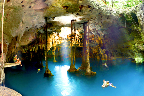 4 Cenotes Tour guidato con cibo e bevande