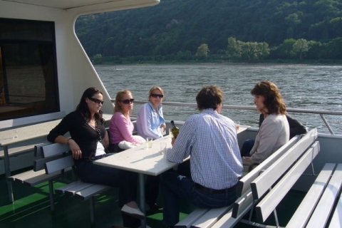 From Rüdesheim: 1.5-Hour Boat Cruise with Wine Tasting