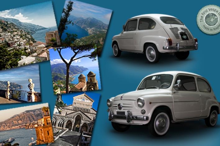 Costa Amalfitana en Fiat 500 o 600 clásico desde SorrentoTour privado de día completo en Fiat vintage