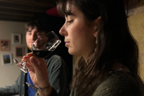 Bordeaux: proefles met rode wijnen en vleeswarenBordeaux wijnproeverij : 4 rode wijnen