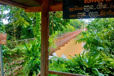 Heldag: Original bambutåg, Wat Banan, Phnom Sampov