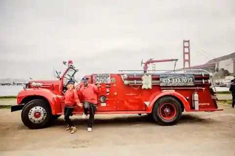 Baía de São Francisco: Visita de 90 minutos a um carro de bombeiros