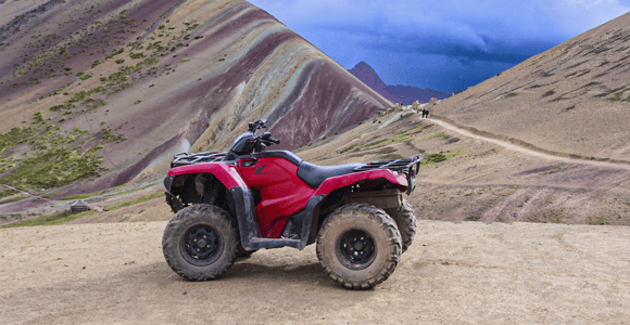 From Cusco: ATV to Rainbow Mountain or Red Valley with Meal