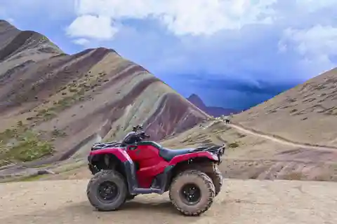 From Cusco: ATV to Rainbow Mountain or Red Valley with Meal