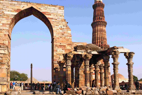 Delhi: Private Old and New Delhi City Tour with Transfer Private Tour with Car + Driver + Guided Service Only