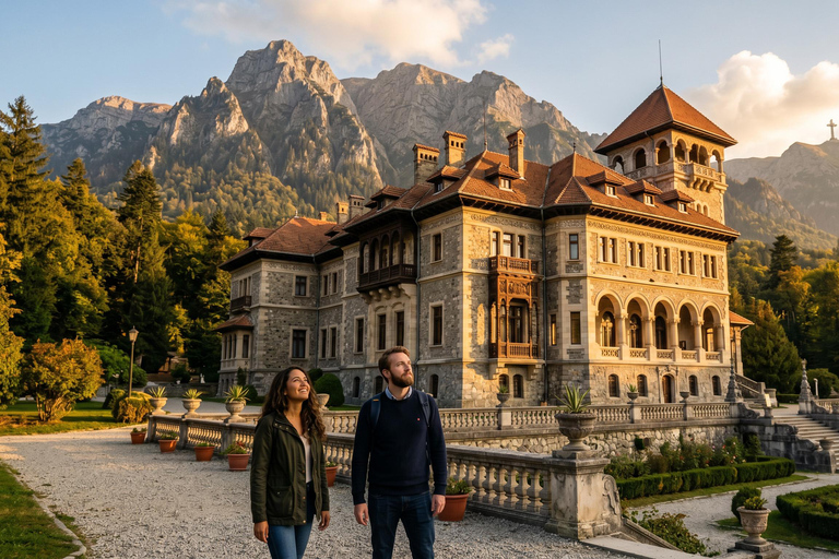 From Bucharest: Peles, Dracula & "Wednesday" Castles Tour COACH TOUR Audio guide in 24 languages