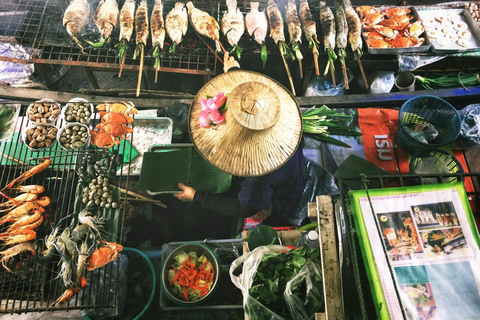 Tour particular dos mercados icónicos da Tailândia