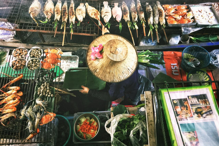 Tour particular dos mercados icónicos da Tailândia