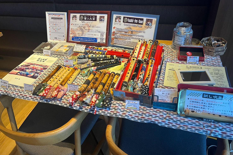 Tokio:flet z uchwytem na pałeczki,wybór,lekcja,występ na żywo