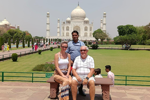 De Délhi: passeio de trem pelo Taj Mahal, Agra e safári de pássarosCarro particular com ar-condicionado, trem, guia, taxas de entrada e hotel 5 estrelas