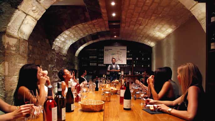 paris wine and cheese lunch