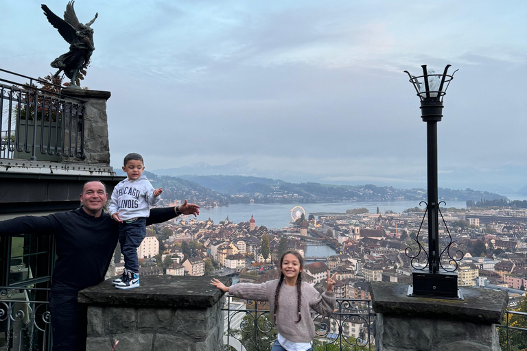 Lucerna: Escursione sul Monte Rigi con giro in barca e treno a cremagliera