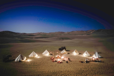 Safari nocturno por el desierto con barbacoa y estancia en campamentoAcampar en el desierto Pasar la noche Safari por el desierto Acampar en el mar interior