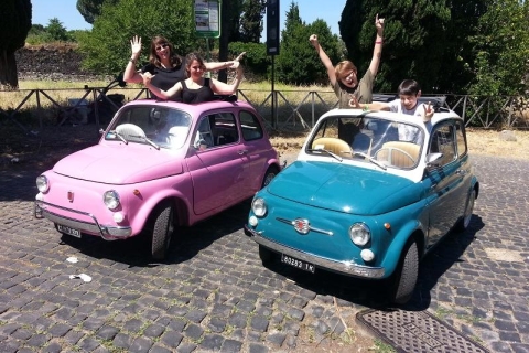 Rzym: 3-godzinny szoferem Tour w zabytkowych Fiat 500FIAT 500 chauffered wycieczkę w Rzymie